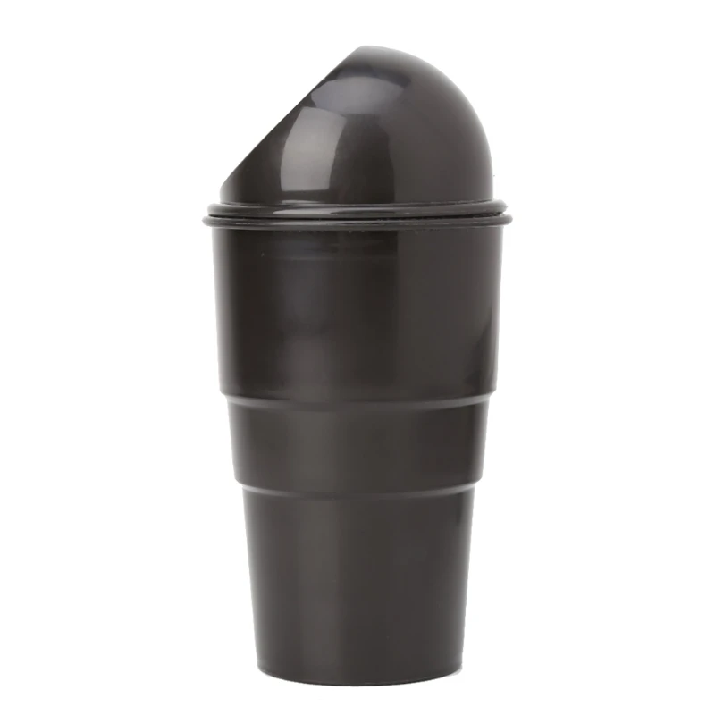 

Black Plastic Cover Car Ashtray Trash Bin Garbage Container