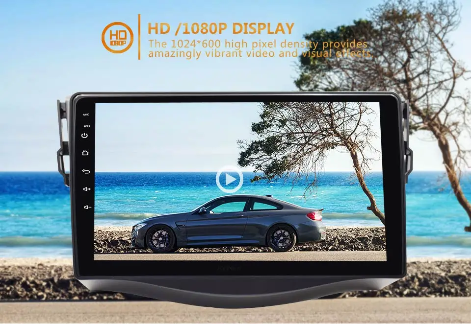 Flash Deal KiriNavi Car Radio Android DVD Touch Display For Toyota RAV4 2007-2013 Auto Audio GPS 2 din Multimedia Navigation System 16G ROM 6