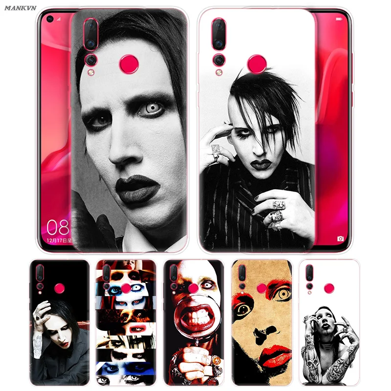 

Marilyn Manson Pattern Case for Huawei Honor 7C 7A 7S 8X 8C 9i 9N P8 P9 Y9 Lite Pro 2018 2019 Silicone Cover Shell Funda Capa