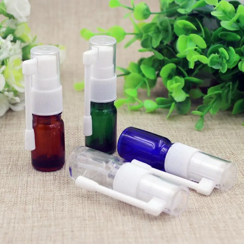 5ml 10ml Travel Portable Rhinitis Spray Bottle glass Medical Spray