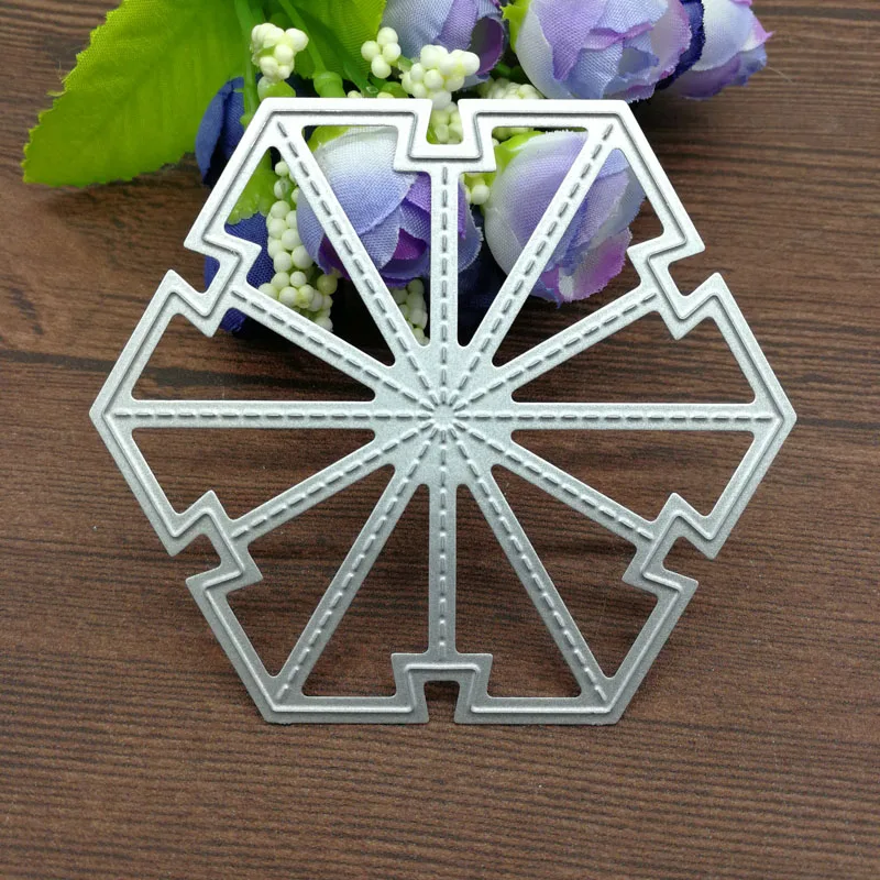 

Metal dies craft Wind chimes Geometry Metal Cutting Dies Stencil Scrapbooking Photo Album Card Paper Embossing Craft DIY