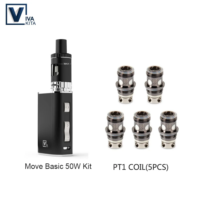 Электронная сигарета испаритель 50 Вт MOVE Basic vapor kit 1100 мАч встроенный аккумулятор 2 0