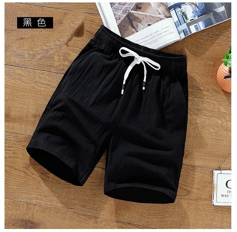 summer Men linen cotton shorts chinese style plus size big 6XL 7XL 8XL 9XL shorts casual men home Stretch shorts green Orange 48 smart casual shorts