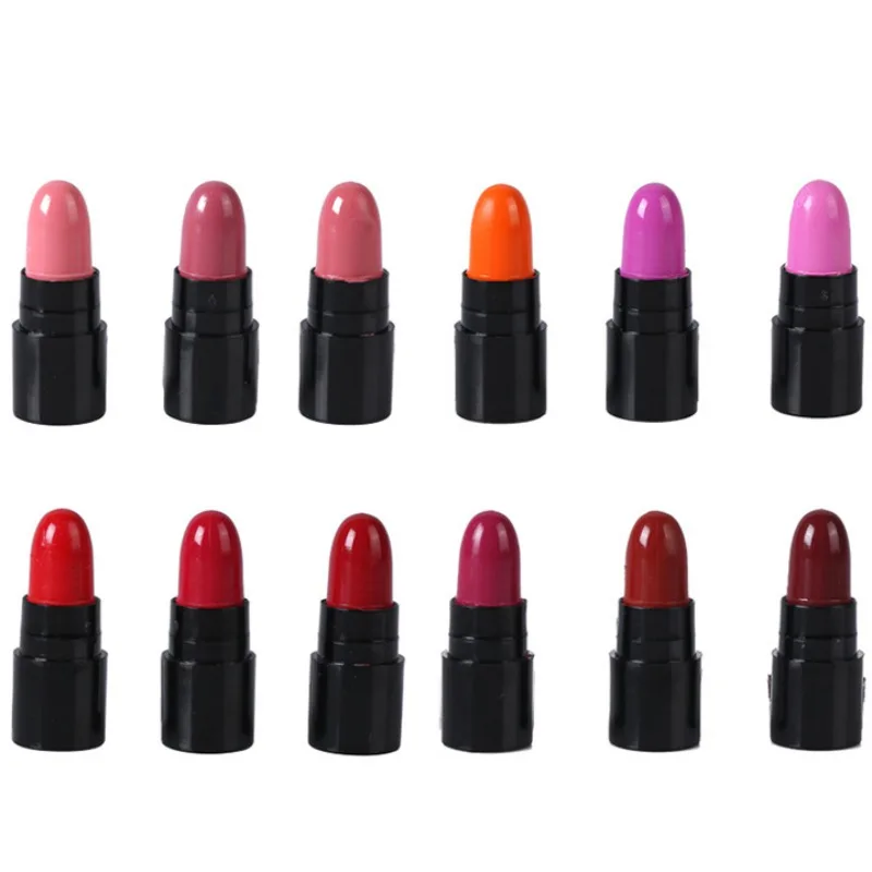 Матовая помада комплект макияж губ Maquiagem Labiales матовые жидкая Красота 12 шт. бренд