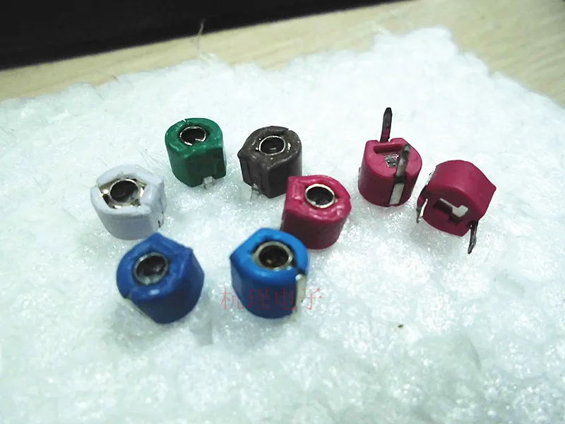 20PCS VARIABLE TRIMMER 6MM CAPACITORS CERAMIC ELECTRONIC COMPONENTS 5pF
