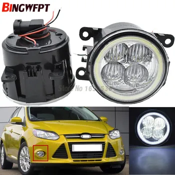 

2x Angel Eyes Super Bright Fog Light White light Led Fog Lamps 1set For Focus 3 III 2012 2013 2014