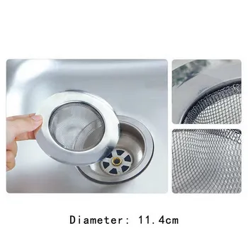 

Hot Selling New Home Kitchen Sink Drain Strainer Stainless Steel Mesh Basket Strainer Tools