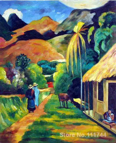 Paul Gauguin lukisan Pemandangan Jalan modern Paul Gauguin lukisan Pemandangan Jalan modern
