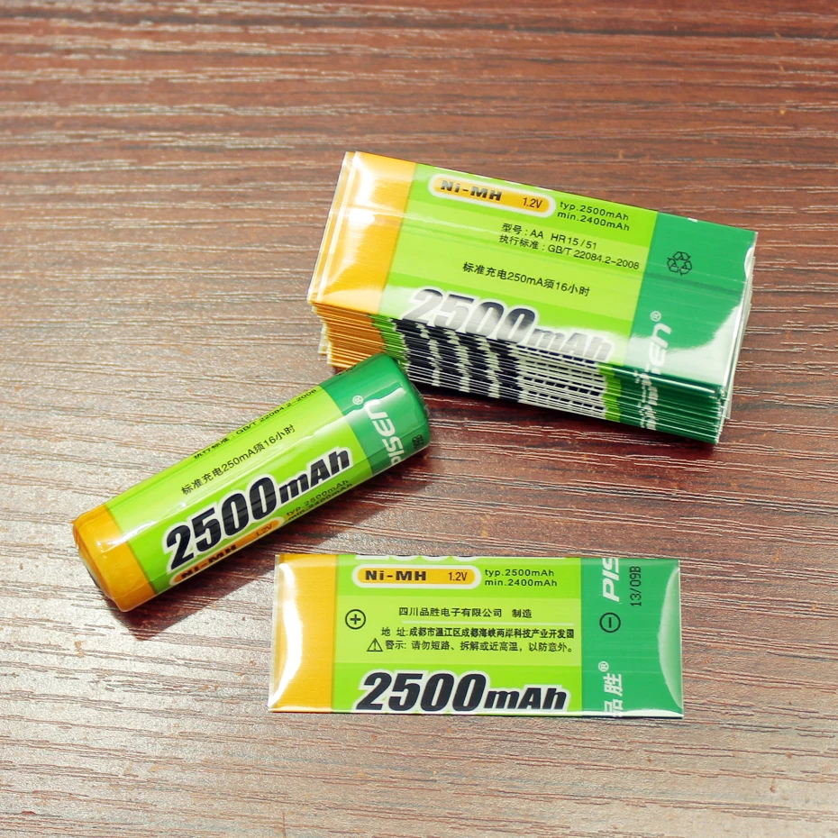 

100pcs/lot Aa/5 Battery Accessories Pvc Heat Shrinkable Sleeve 14500 Lithium Sheath Packaging Film Aa