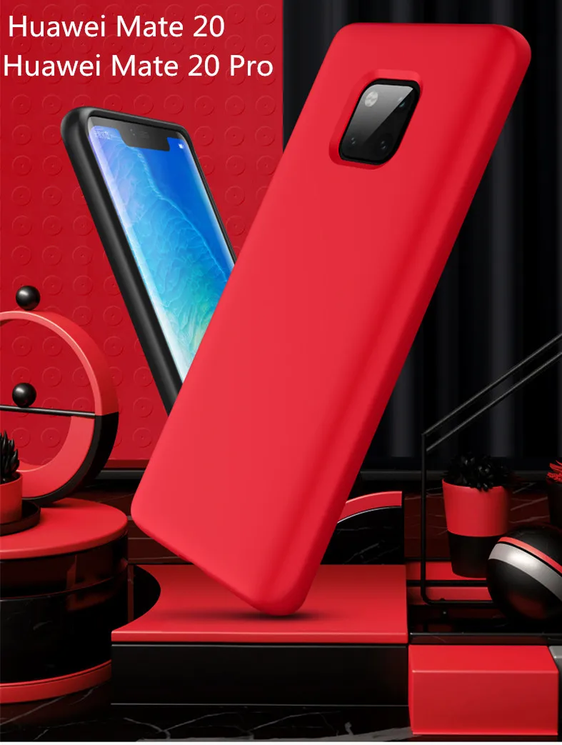 

The liquid silicone 4 side all-inclusive protects the soft shell for Huawei Mate 20 Pro case Fitted Case for Huawei Mate 20