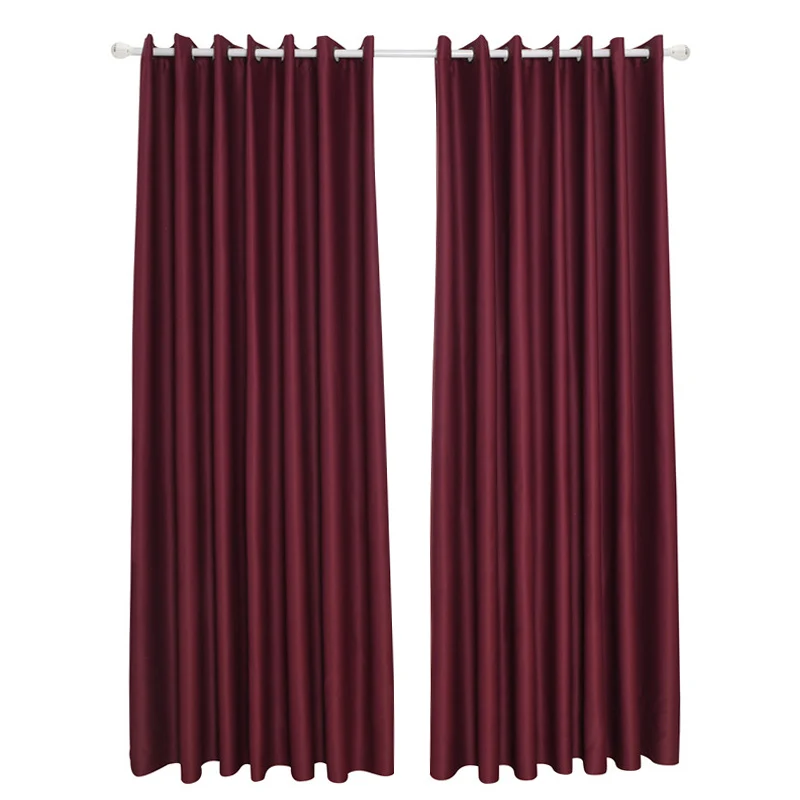 

Blackout Curtain Window Treatment Thermal Insulated Solid Grommet Drapes for Living Room Home MYDING