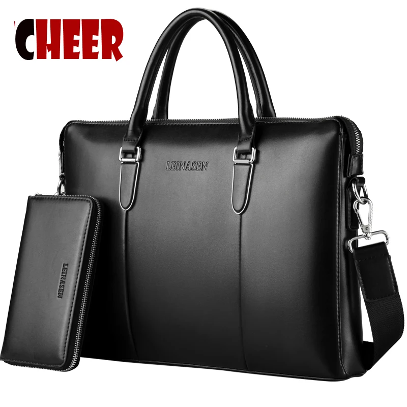 2017 new men s bag handbag made of Wear pu leather Shoulder bag men messenger font