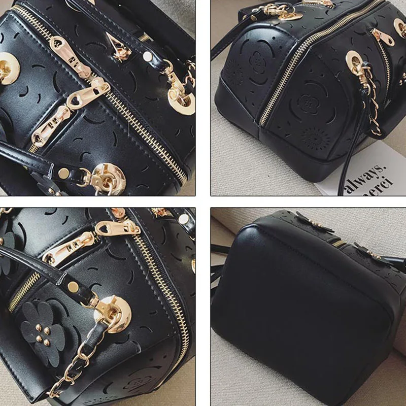 Fashion Women Leather Handbag Hollow Out Female Messenger Crossbody Shoulder Bag Ladies Wild Purse Designer Top-Handle SS7298 (4)