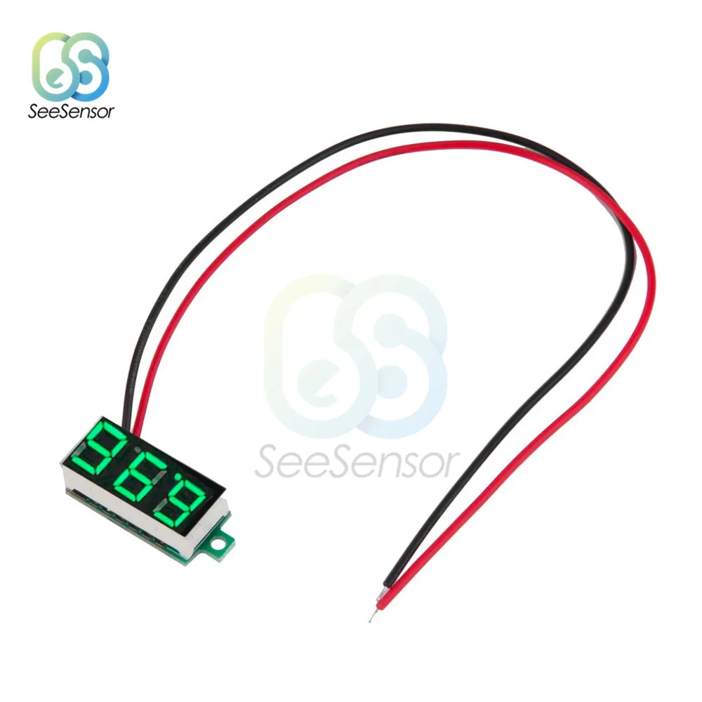 

0.36 Inch 2 Line LED Mini Digital Voltmeter Volt Display DC 4.7~32V Voltmeter Voltage Meter Volt Instrument Display