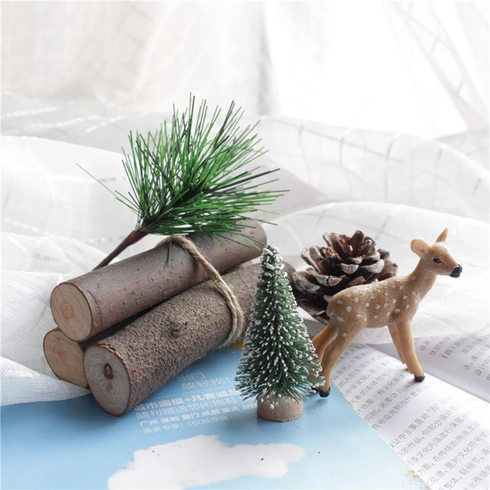 

100PCS Sticks for Photo Props Wooden Sticks DIY Model Accessory DIY Crafts Small Log Natural for DIY Crafts Photo Decoration