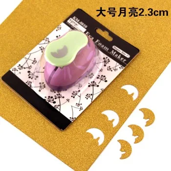 

free shipping 1 inch (about 23mm) moon style of eva foam punch paper punches craft punch scrapbook punchers