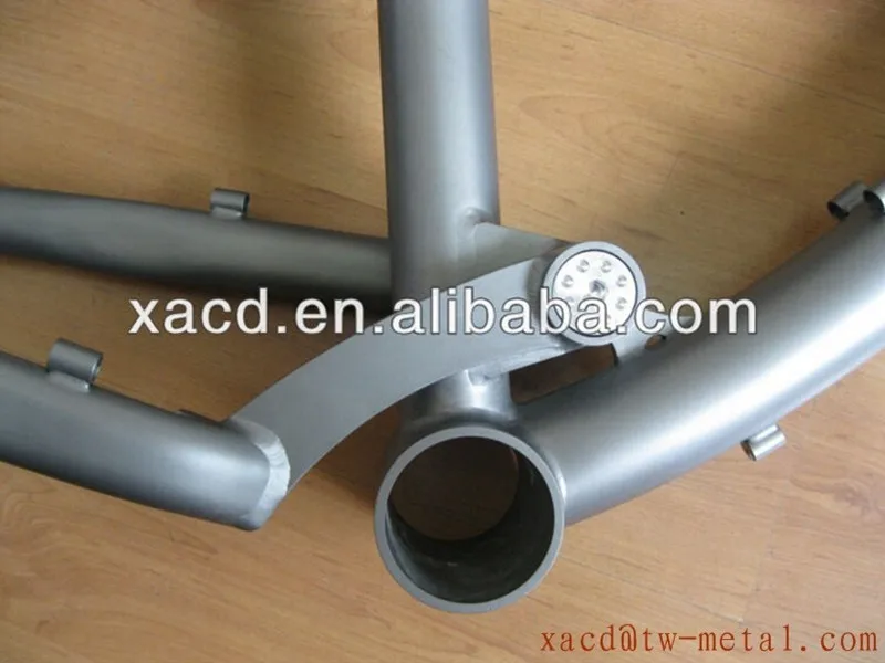 Flash Deal Titanium Full Suspension Bicycle Frameset with Sandblasting finished New design Ti Suspension Moutain Bike Frame Top-rated titan 3