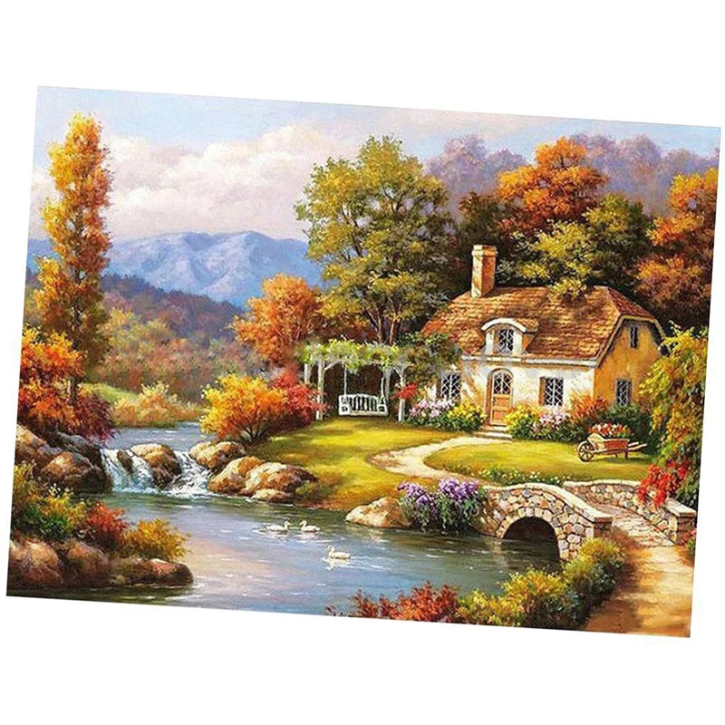 Canvas DIY Digital Oil Painting Kit Paint by Numbers No Frame Decor