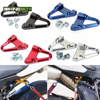 

BIKINGBOY Racing Hooks For Ducati 848 1098 1198 ALL Aluminium Street Hooks Subframe Tie Downs With Bolts Black Blue Red Silver