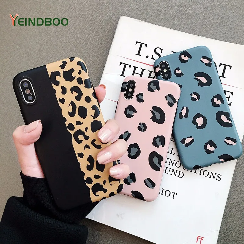 

Fashion Colorful Leopard Print Phone Case For iphone XS Max XR X Case For iphone 6 6s 7 8 plus Back Cover Luxury Soft Cases Capa