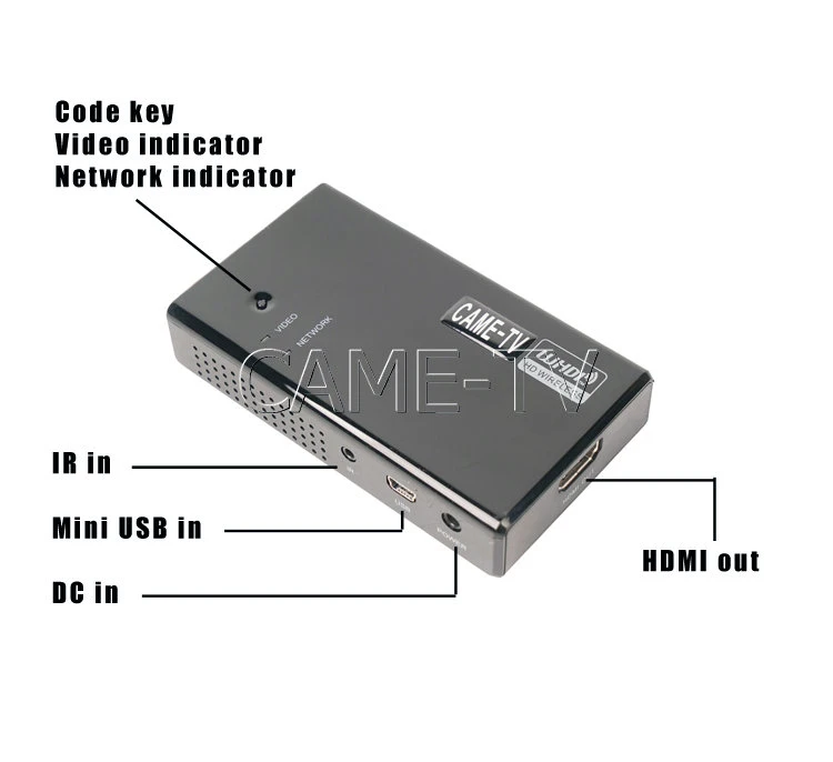 50m Wireless HD Video Transmitter Reveiver with Remote Control