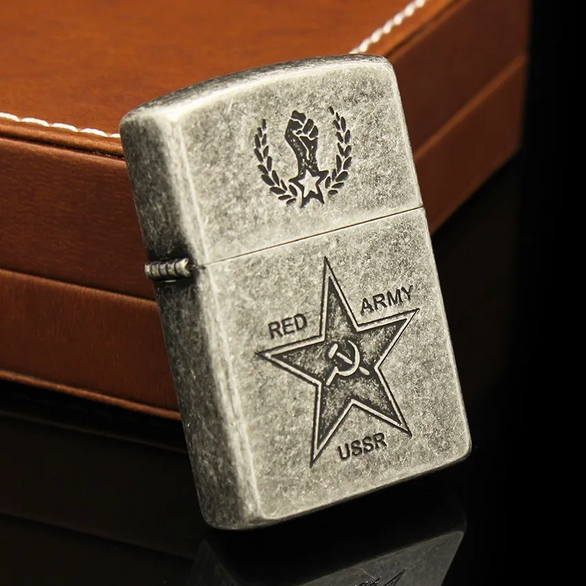 

( Lighter No fuel) ZORRO metal brass 2-side Constantine gasoline lighter,Bronze cigarette oil lighter