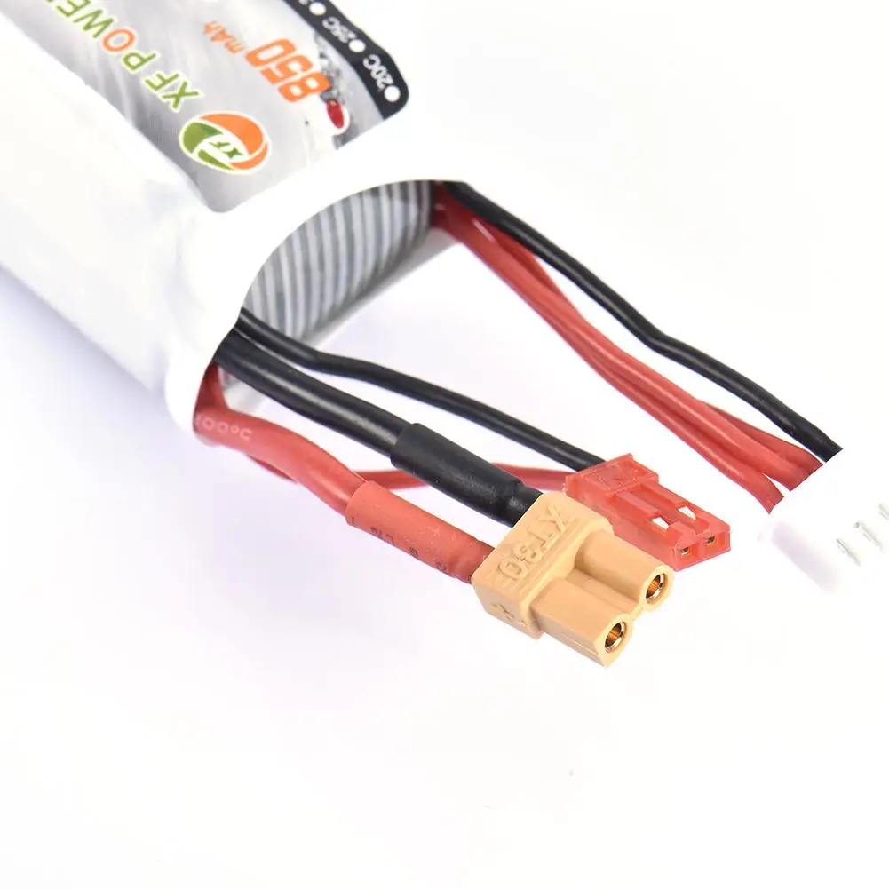 XF 850mAh 11 1 V 40C 3S JST разъем XT30 перезаряжаемая литиевая батарея для дистанционного