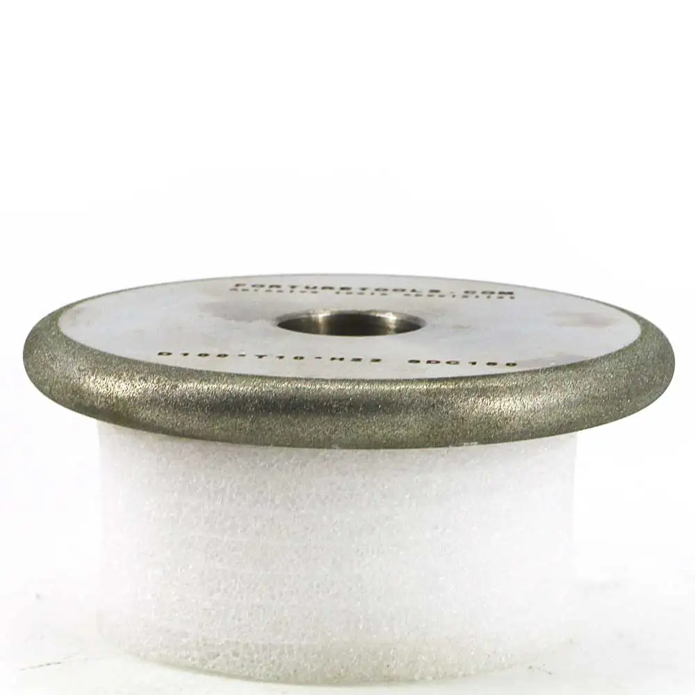 Цельное плоское колесо с круглыми краями Радиус 5 Гальваническое алмазное и CBN шлифовальное колесо для металла и неметаллической заточки DZ