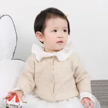 Детский свитер, вязаный теплый кардиган, свитер, одежда для мальчиков и девочек, пальто, верхняя одежда с длинными рукавами, осенне-зимняя одежда