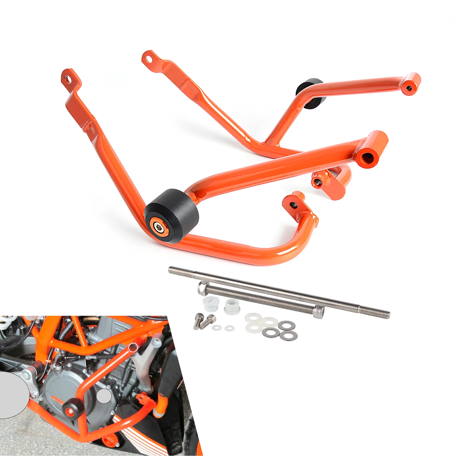 

Motorcycle Engine Guard Crash Bars Frame Protector Bumper For KTM 125 200 Duke 2011 2012 2013 2014 2015 NEW