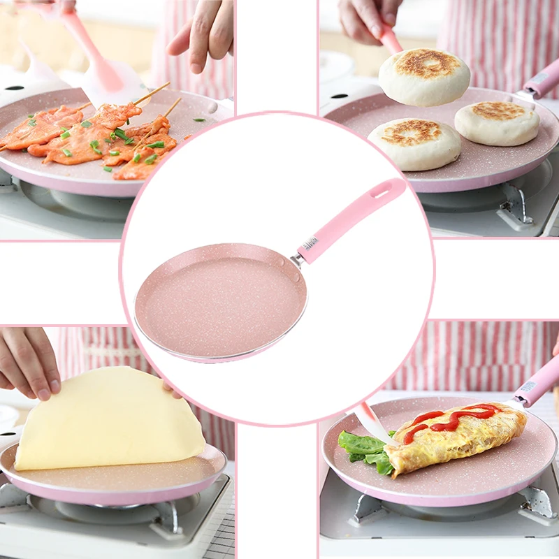 

Stone Non-stick Frying Pan Gas Copper with Coating Induction cooking Aluminum Steak For Egg Pizza Breakfast Pancake Cooking Pot