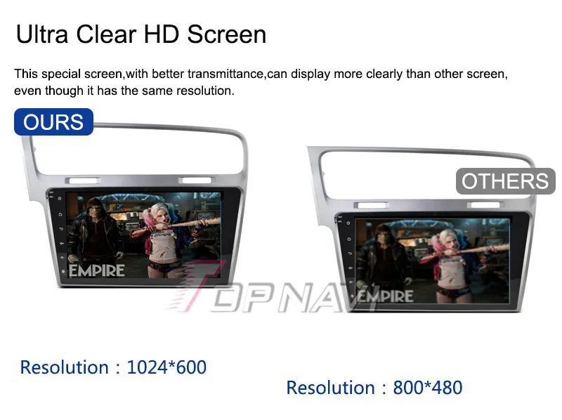 Flash Deal Topnavi 10.2" Quad Core Android 6.0 Car GPS Navigation for VW Golf 7 Autoradio Multimedia Audio Stereo,NO DVD 26