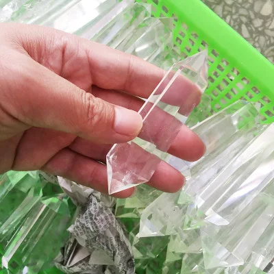 

1000g Natural quartz crystal white crystal with two pointed magic wand healing
