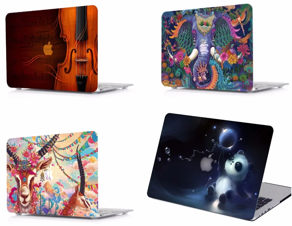 

Laptop Pattern Protective Hard Shell Case Keyboard Cover Skin Pouch Fit 11 12 13 15" Apple Macbook Air Pro Retina Touch Bar HK