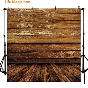 

Wedding Photo Backdrop Photophone Vinyl White Stitching Wood Bred Foto-174