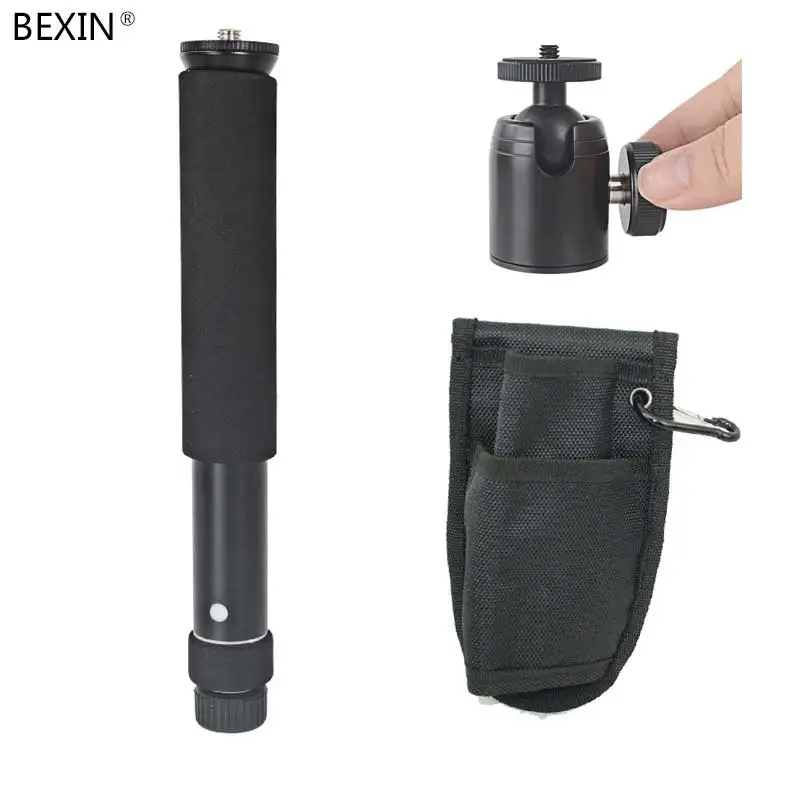

Portable Camera Tripod Monopod + Ball head for Nikon Canon Sony Fuji Samsung free unipod bag