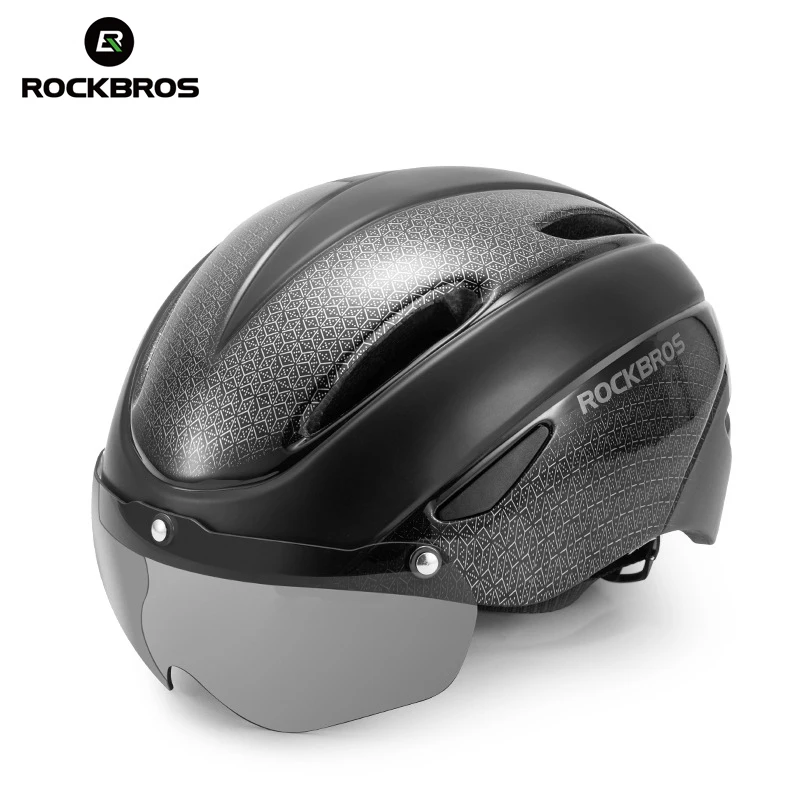ROCKBROS Сверхлегкий шлем велосипед в форме взрослых Мужской защитный шлем Велоспорт дышащий комфорт магнитные пряжки шлемы