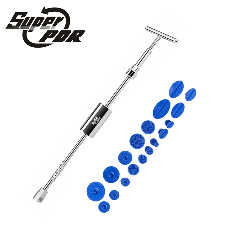 

Super PDR Hand Tool Sets Slide Hammer 19pcs PDR TOOLS Paintless Dent Repair Puller Glue Tabs Set