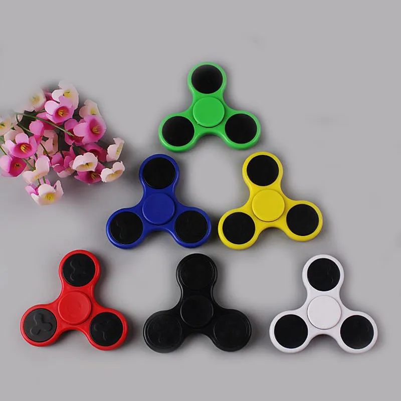 

50PSC/Lot Free Shipping Hand Spinner Fidget Spinner Toy Plastic EDC For Autism and ADHD Anxiety Stress Relief Focus Toys Gift