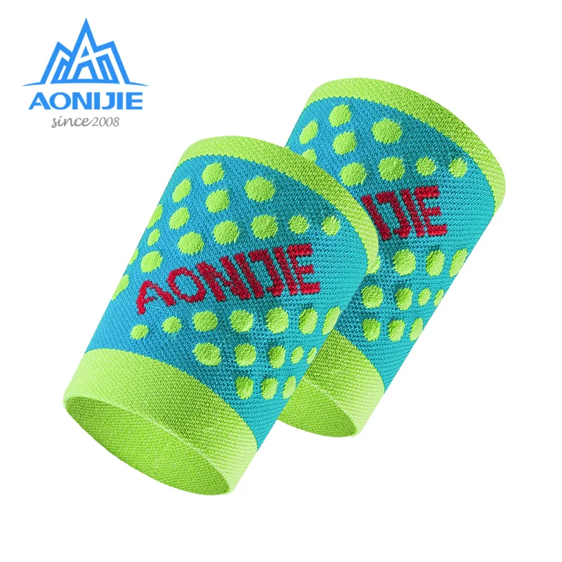 AONIJIE مرونة النايلون معصمه العصابة المعصم دعم حامي قفازات المعصم لرفع الأثقال كرة السلة تنس 1 زوج