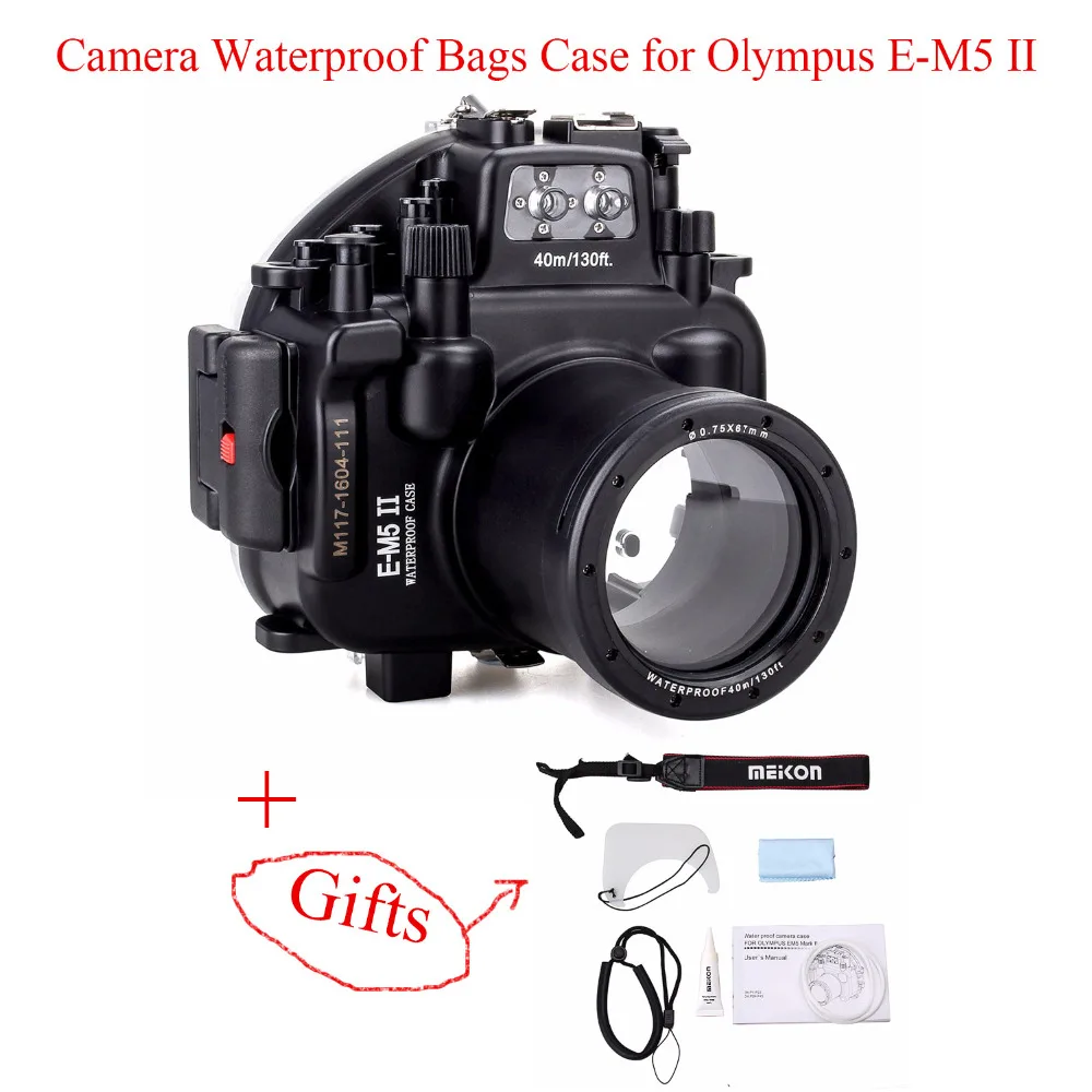 Чехол для подводной камеры Meikon 40M/130ft водонепроницаемый чехол Olympus E-M5 II |