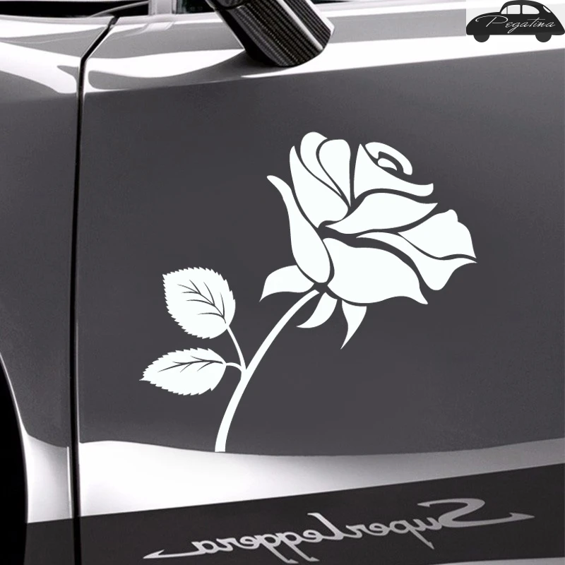 Pegatina Flower Rose Sticker Car Decal Posters Vinyl Wall Decals Decor