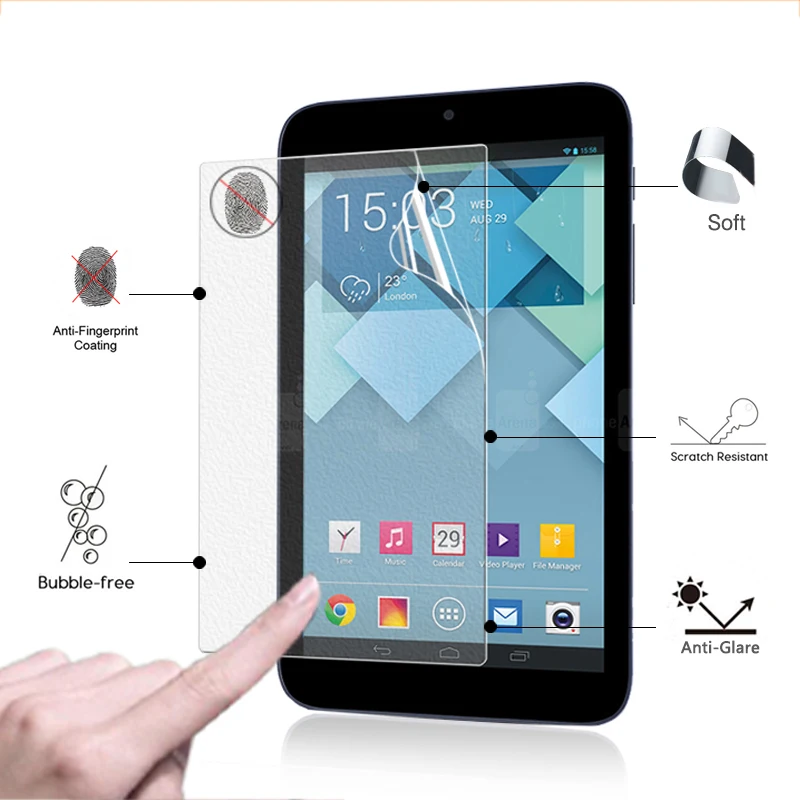 Премиум Антибликовая Защитная пленка для экрана матовая Alcatel One Touch Pixi 7 0