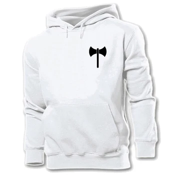 

Printed Punk Double Ax Tomahawk Art Design Unisex Graphic Hoodie Sweatshirt Strings Mens Womens Hooded Tops Pullover