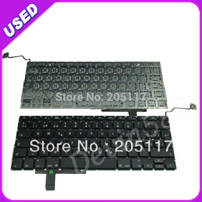 

For Apple MacBook Pro 17" Unibody A1297 Spanish Layout Keyboard Black, 100 % working !