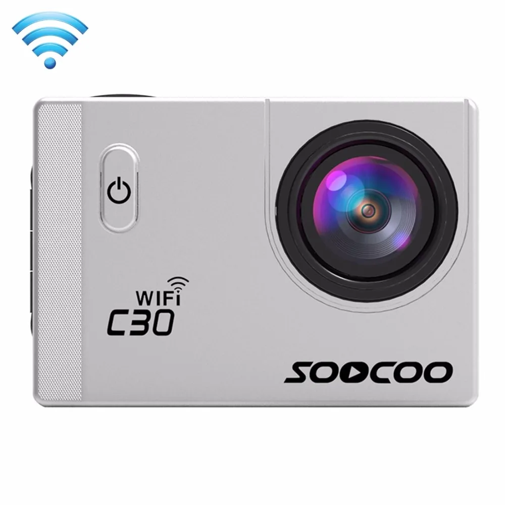 SOOCOO C30 2' экран 4K 170 градусов широкоугольный WiFi Спортивная экшн-камера видеокамера с водонепроницаемым корпусом чехол 1050 мАч