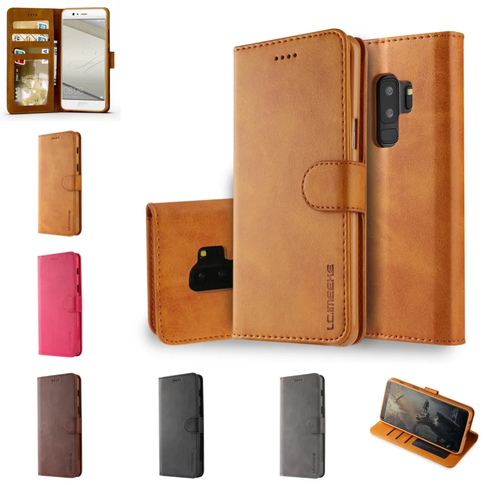 

Fundas For Samsung Samsun Note 9 8 Note8 Leather Flip Book Wallet Stand Phone Case etui caso Cover For S9 S8 S 9 Plus S7 S6 Edge