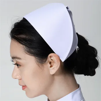 

New Occupation Nurse Hat Medical Staff White Nurse Cap Female Medical Doctor Hat Hospital Dentist Work Caps Wholesale Cap