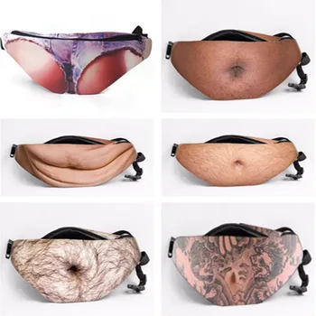 

Facebook Dad Bag Dad bod Waist Bags Universal Flesh Colored Beer Fat Belly Fanny Pack Dad bag Funny Bags for iPhone Samsung Case