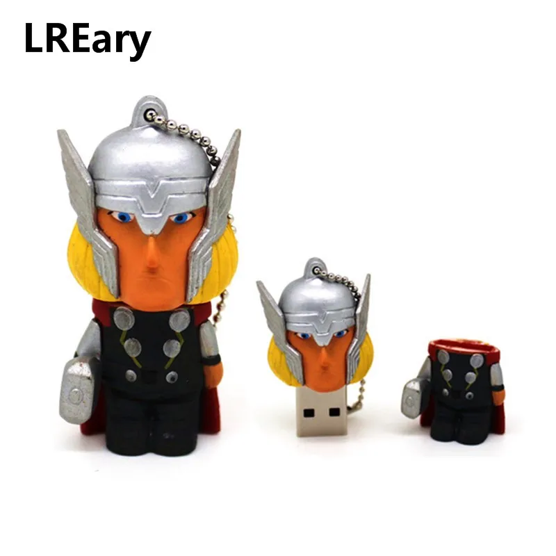 Супергерои мстители USB флеш накопитель 16 ГБ 32 64 Гб Железный человек Memory Stick Catwoman 4 8